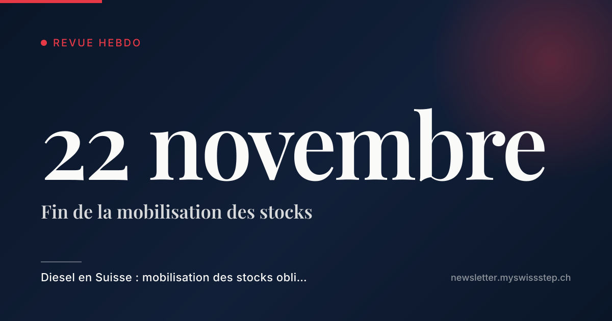 22 novembre : Fin de la mobilisation des stocks